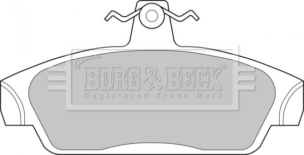 BORG & BECK stabdžių trinkelių rinkinys, diskinis stabdys BBP1411